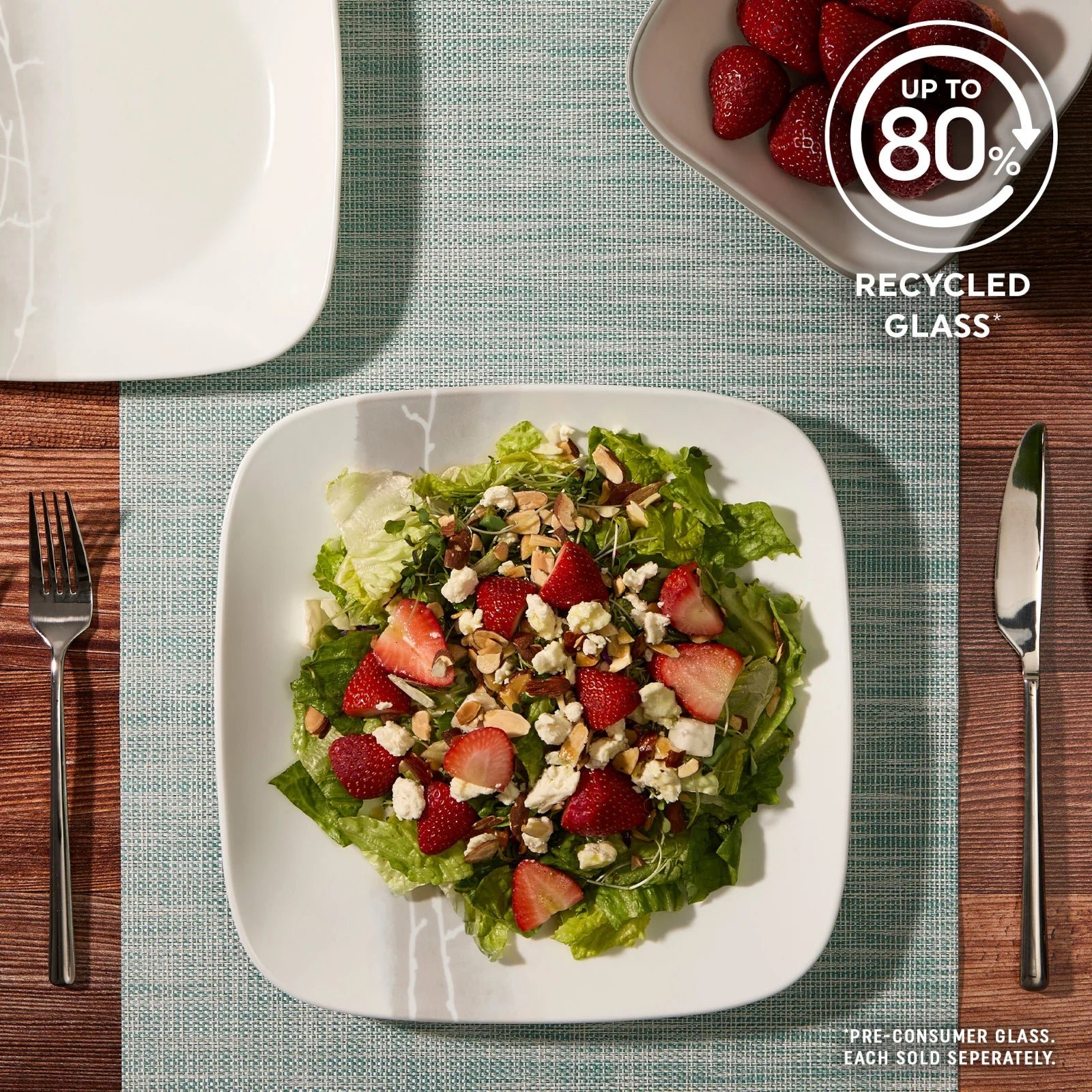 Corelle® Square Wandering Grove 10.5 Dinner Plate - Image 5