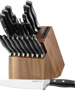 Chicago Cutlery® Insignia Classic 18-piece Block Set with Built-in Sharpener