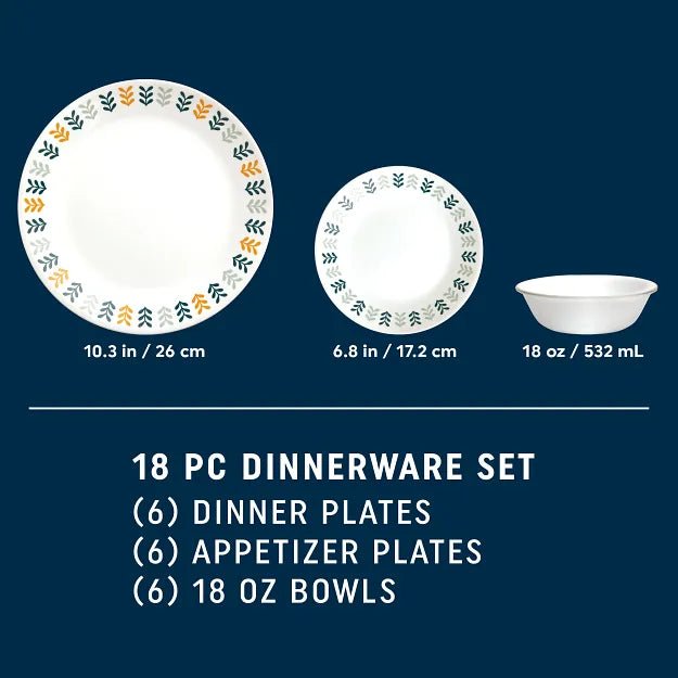 Corelle® Anders 18-piece Dinnerware Set, Service for 6 - Image 2