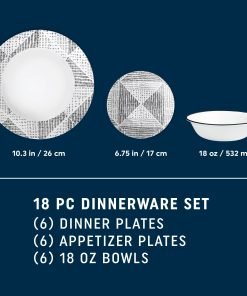 Alternative view of Corelle® Odisha 18-piece Dinnerware Set, Service for 6