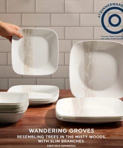 Alternative view of Corelle® Square Wandering Grove 9 Salad Plate