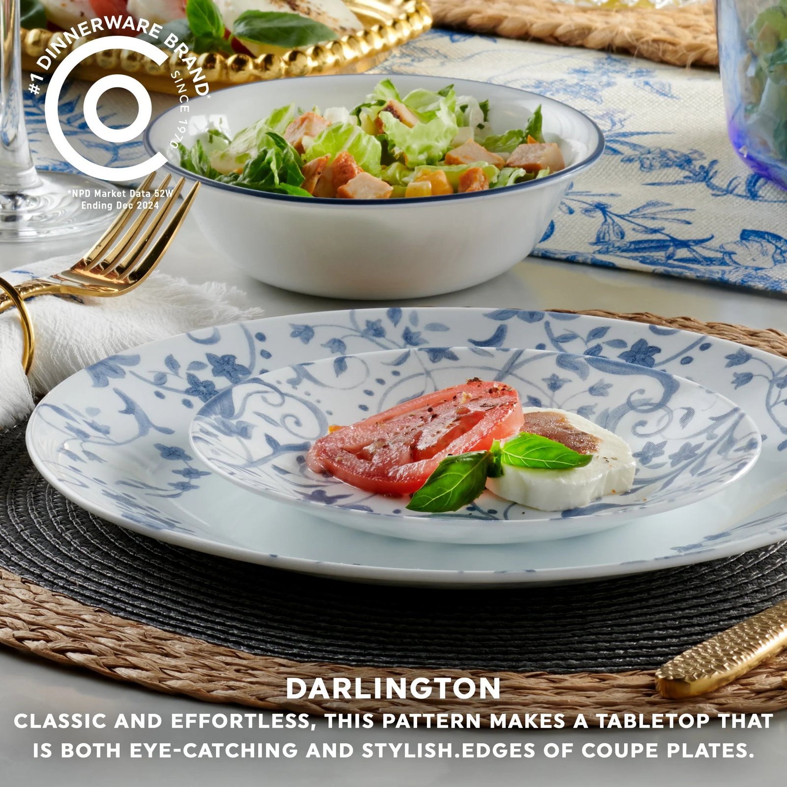 Corelle® Darlington 12-piece Dinnerware Set, Service for 4 - Image 2