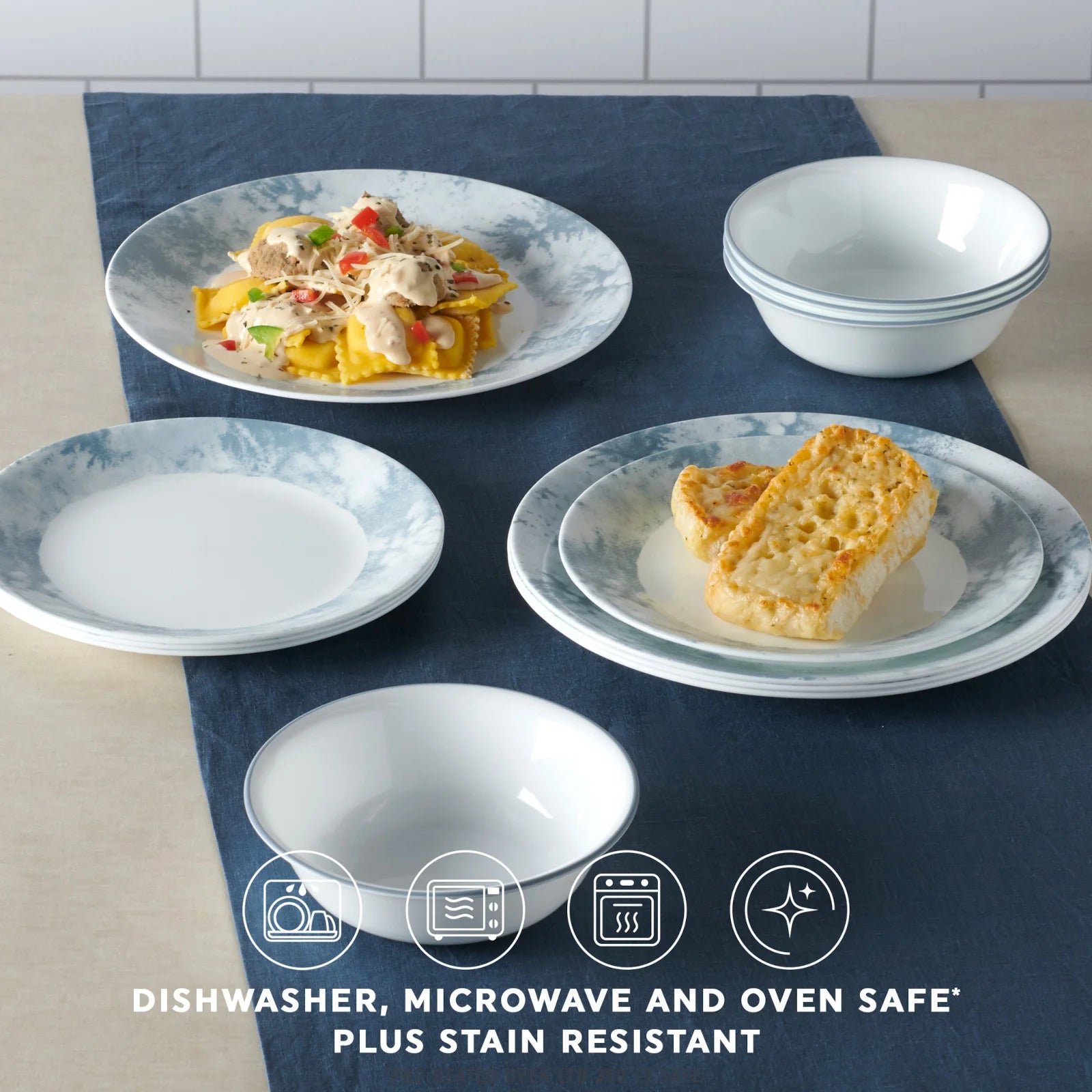 Corelle® Salt Wash 12-piece Dinnerware Set, Service for 4 - Image 4