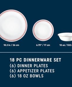 Alternative view of Corelle® Logan 18-pc Dinnerware Set, Service for 6