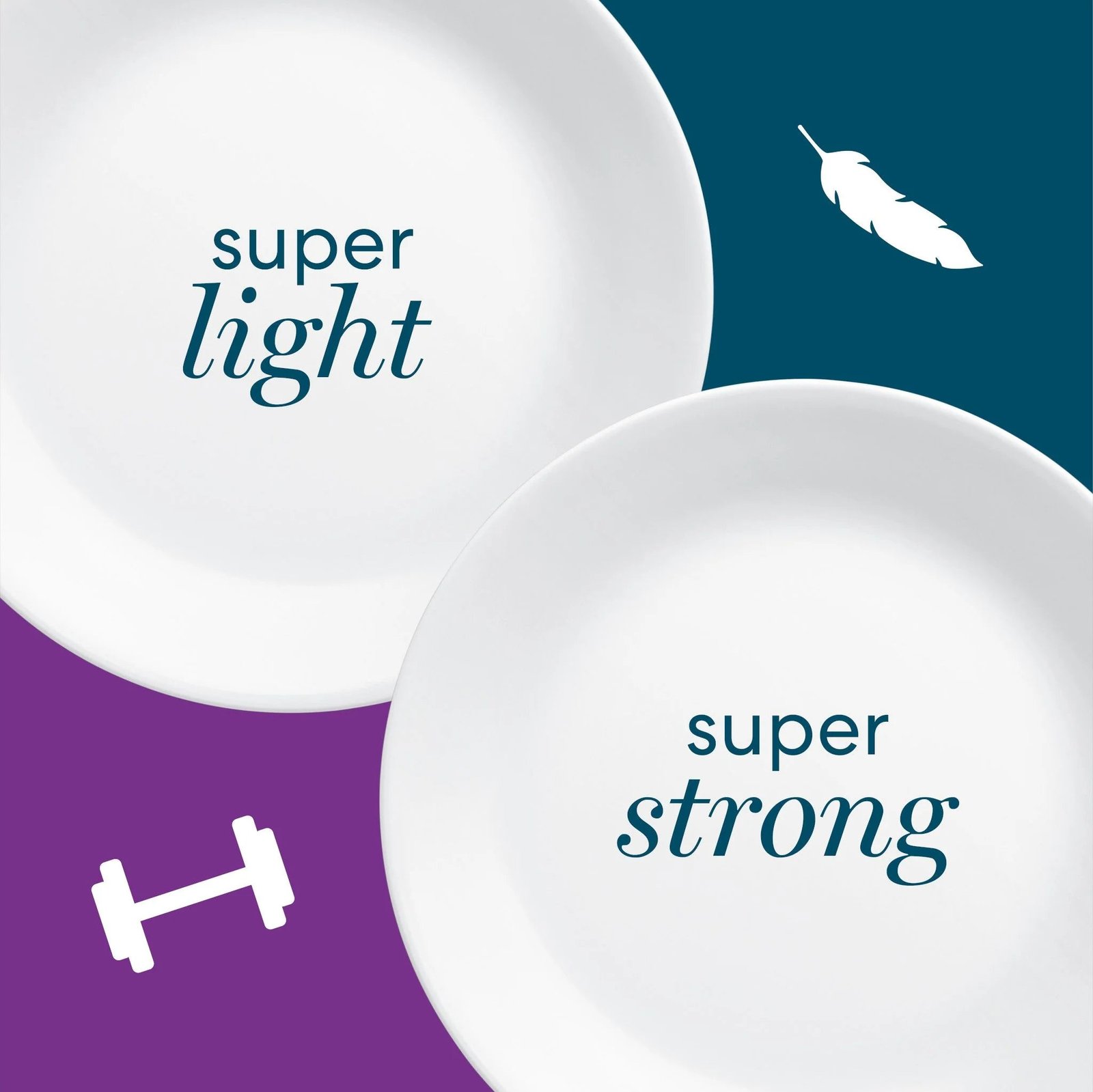 Corelle® Winter Frost White 50-piece Dinnerware Set, Service for 8, EXCLUSIVE - Image 2