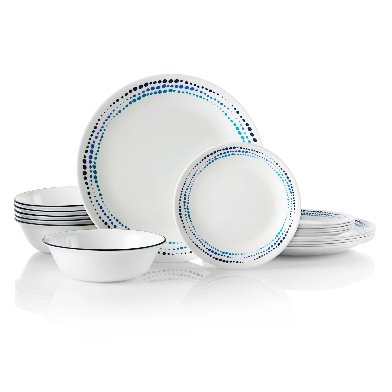 Corelle® Ocean Blues 18-piece Dinnerware Set, Service for 6 - Image 2