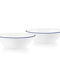 Corelle® Brilliant Blue Banded 2-quart Serving Bowls, 2-pack