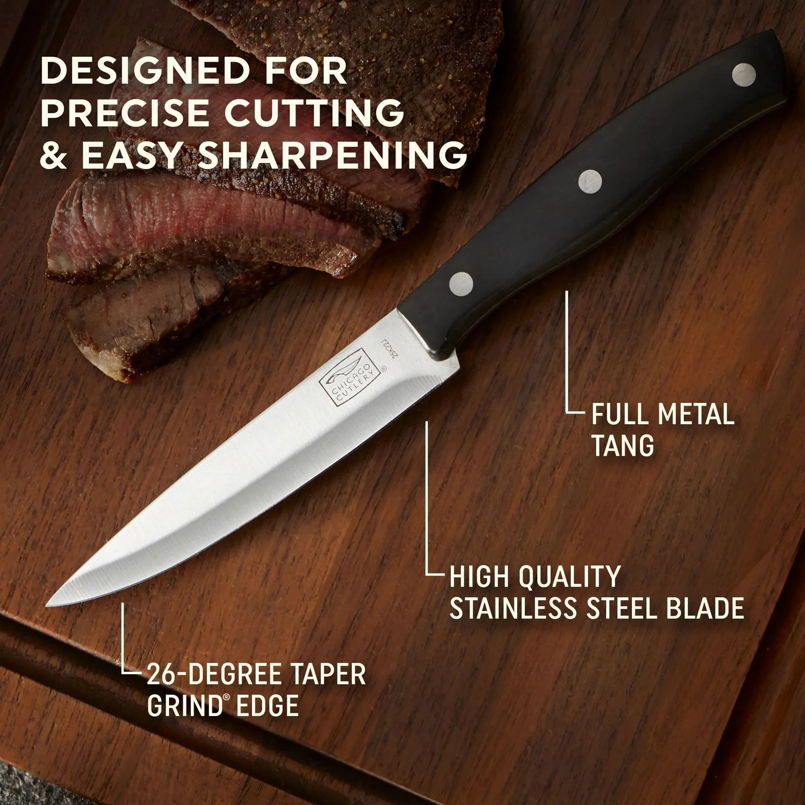 Chicago Cutlery® Ellsworth 4-piece Steak Knife Set - Image 2