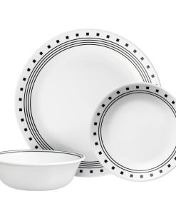 Corelle® City Block 12-piece Dinnerware Set, Service for 4
