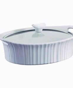 CorningWare® French White® 2.5-quart Oval Baking Dish with Lid