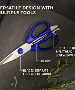 Alternative view of Chicago Cutlery 2-piece Kitchen Shears in Blueberry and Blue Frost