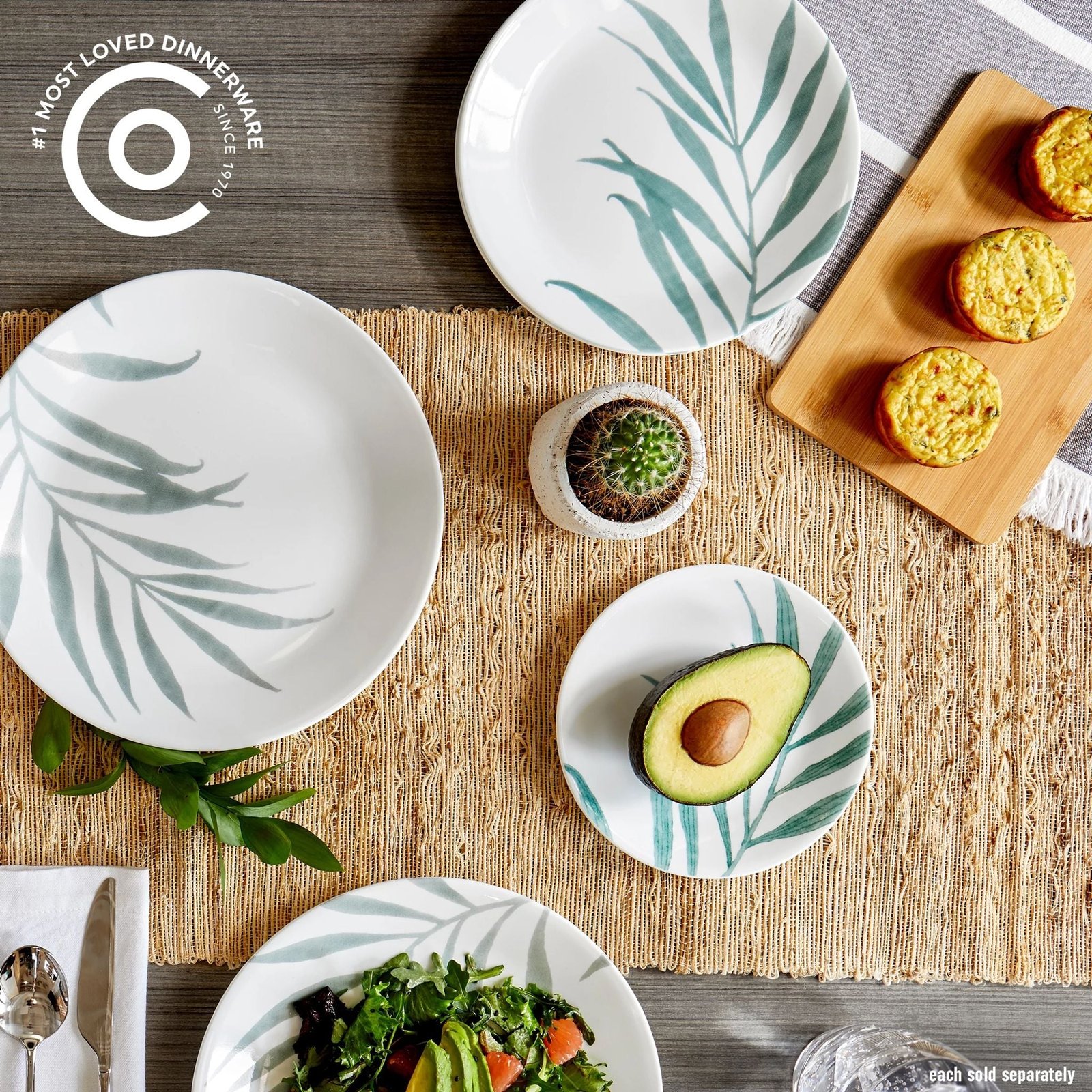 Corelle® Solar Print 6.75 Appetizer Plate, EXCLUSIVE - Image 2