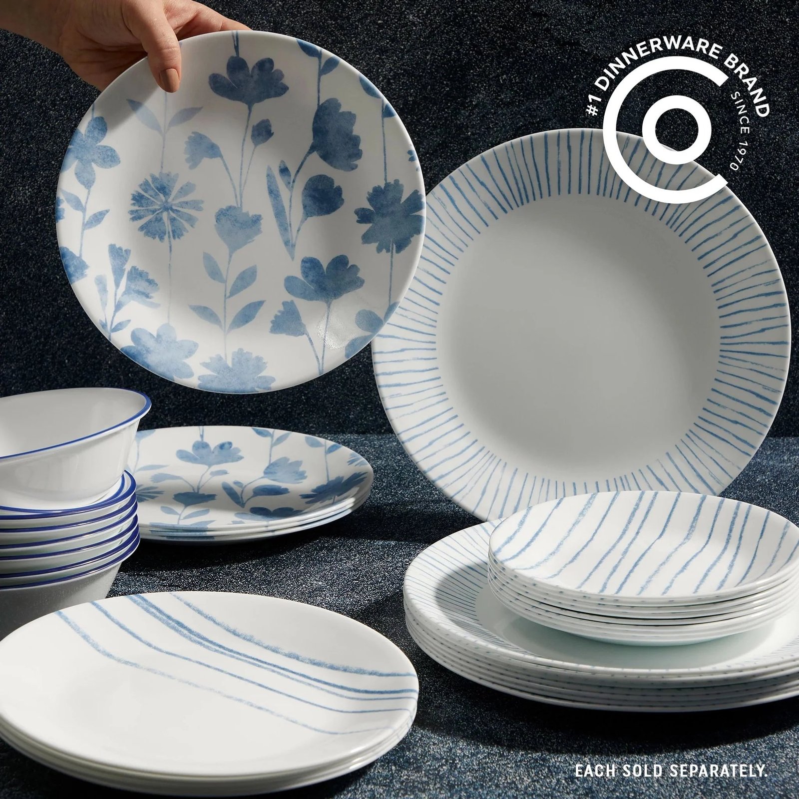 Corelle® Botanical Stripes 10.25 Dinner Plate - Image 4