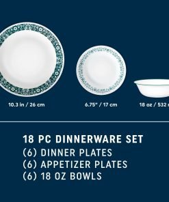 Alternative view of Corelle® Penelope 18-piece Dinnerware Set, Service for 6