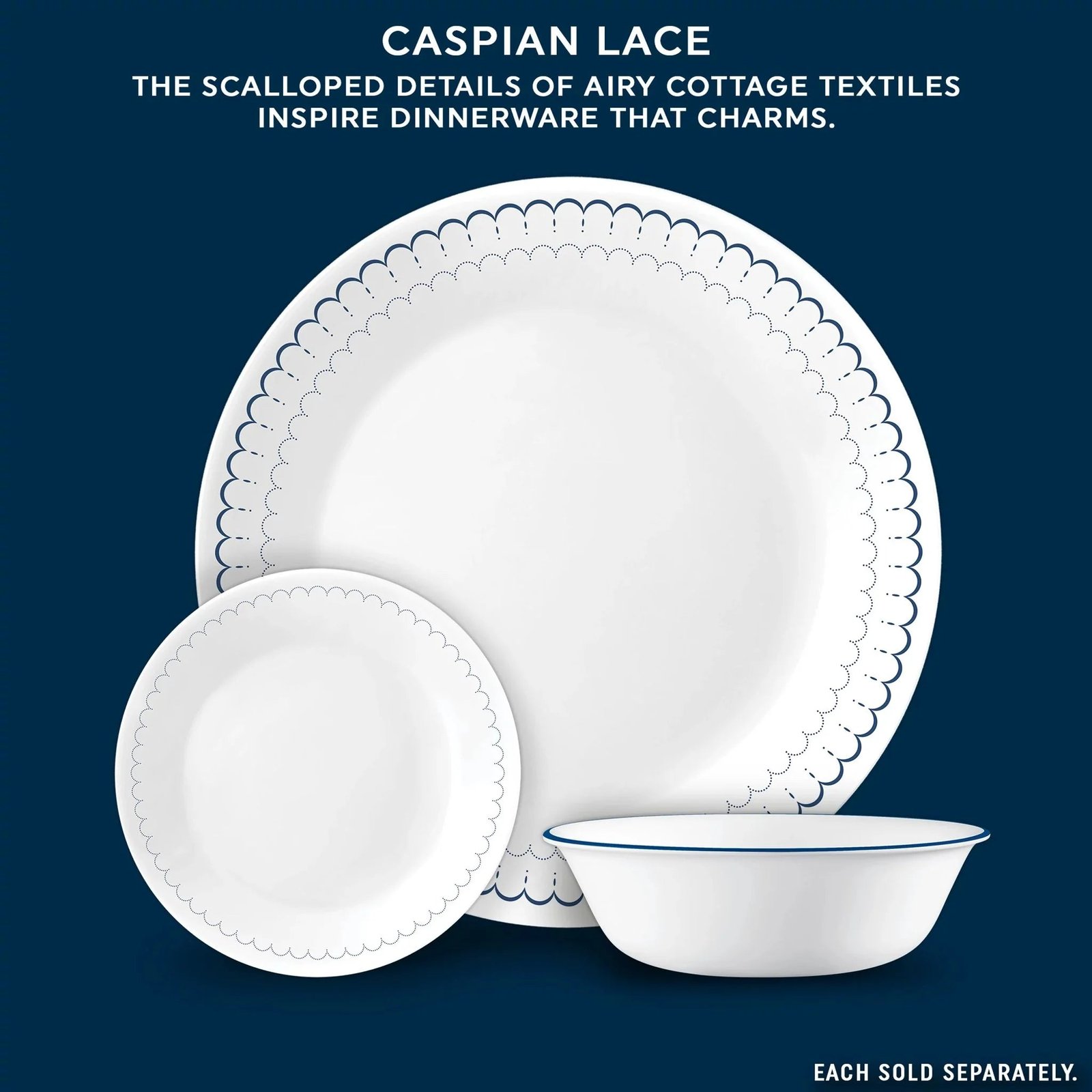 Corelle® Caspian Lace 18-ounce Cereal Bowl - Image 4