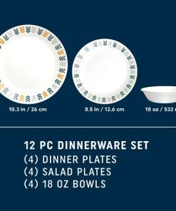 Alternative view of Corelle® Anders 12-piece Dinnerware Set, Service for 4