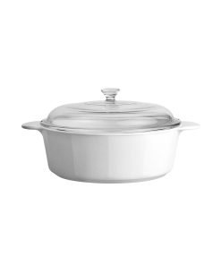 CorningWare® Just White 0.8-Liter Casserole with Cover