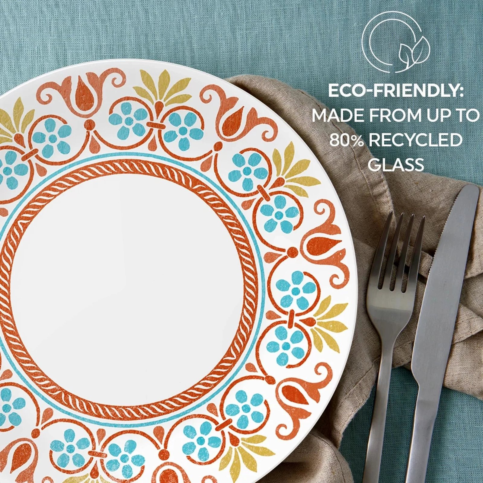 Corelle® Global Collection Terracotta Dreams 10.25” Dinner Plates, 6-pack - Image 7