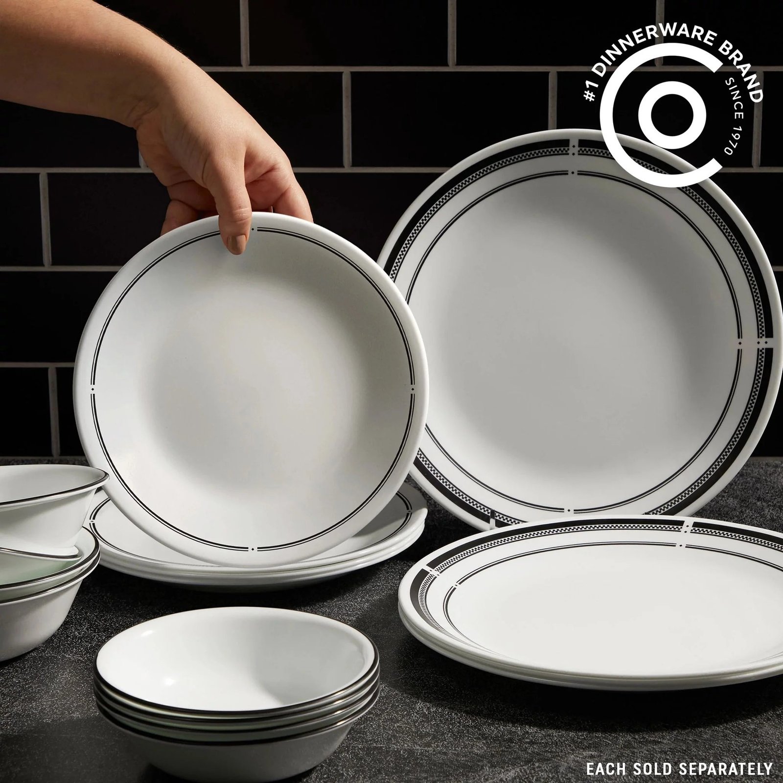 Corelle® Brasserie 8.5 Salad Plate, 6-pack - Image 2