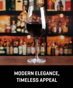 Alternative view of Lucaris Tokyo Temptation Cabernet Glasses (4-Pieces), 16-ounce, Dishwasher Safe, Lead-free Crystalline