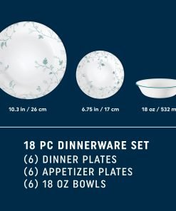 Alternative view of Corelle® Chambord 18-piece Dinnerware Set, Service for 6