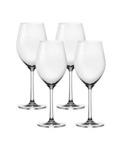 Ocean Glass Sondria White Wine Glasses (4-pieces), 14-ounce, Dishwasher Safe