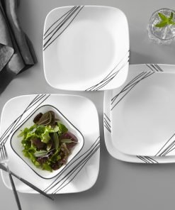 Alternative view of Corelle® Square Simple Sketch 18-piece Dinnerware Set, Service for 6