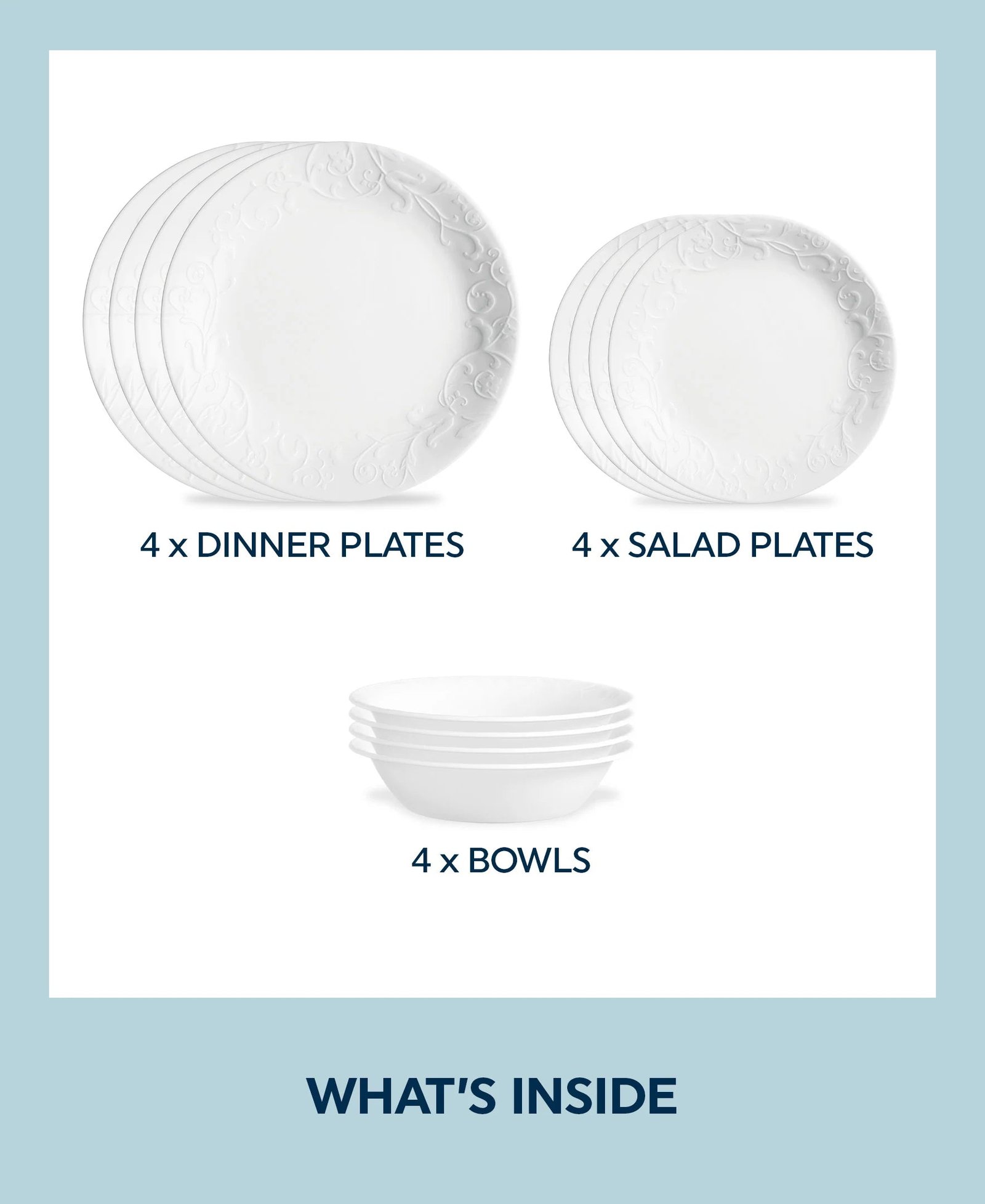 Corelle® Bella Faenza 12-piece Dinnerware Set, Service for 4 - Image 2