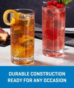 Alternative view of Ocean Glass Traze FTR Highball Glasses (4-Pieces), 12-ounce, Dishwasher Safe