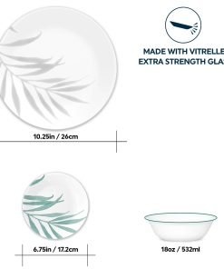 Alternative view of Corelle® Solar Print 18-piece Dinnerware Set, Service for 6, EXCLUSIVE