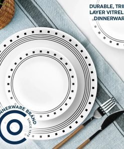 Alternative view of Corelle® City Block 18-piece Mugless Dinnerware Set, Service for 6