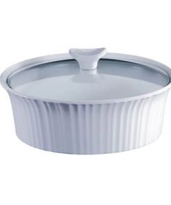 CorningWare® French White® 2.5-quart Round Baking Dish with Lid