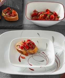 Alternative view of Corelle® Square Splendor 12-piece Dinnerware Set with Appetizer Plates, Service for 4