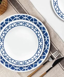 Alternative view of Corelle® Cobalt Circles 12-piece Mugless Dinnerware Set, Service of 4