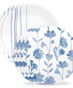 Corelle® Botanical Stripes 8.5 Salad Plates, 6 Pack