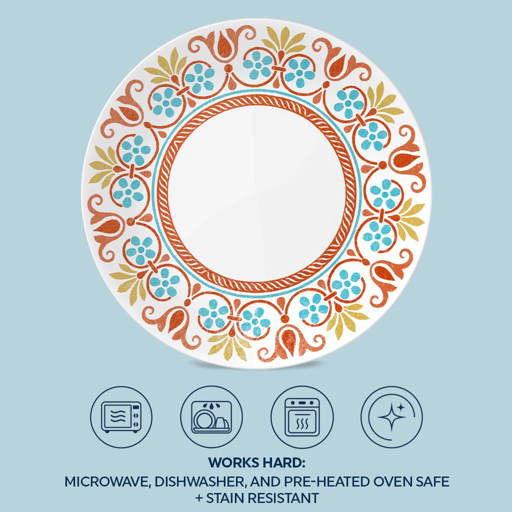 Corelle® Global Collection Terracotta Dreams 10.25” Dinner Plates, 4-pack - Image 7