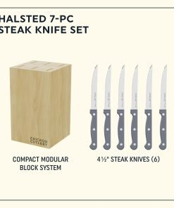 Alternative view of Chicago Cutlery® Halsted 7-piece Steak Knife Set