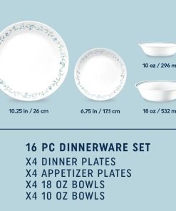 Alternative view of Corelle® Country Cottage 16-piece Mugless Dinnerware Set, Service for 4