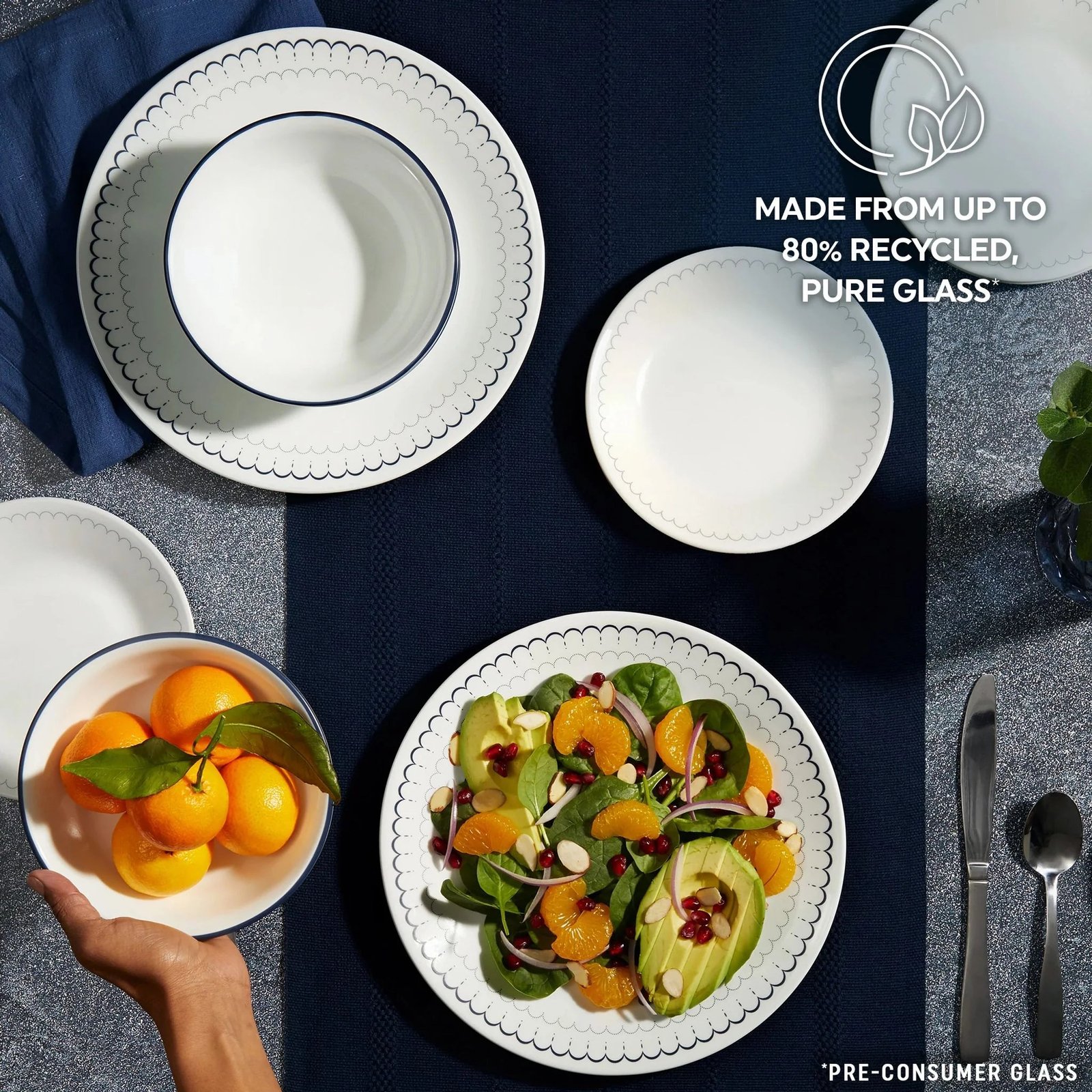 Corelle® Caspian Lace 18-piece Dinnerware Set, Service for 6 - Image 5