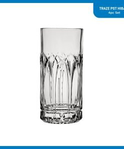 Alternative view of Ocean Glassware Traze PST Highball Glasses (4-Pieces), 12-ounce, Dishwasher Safe