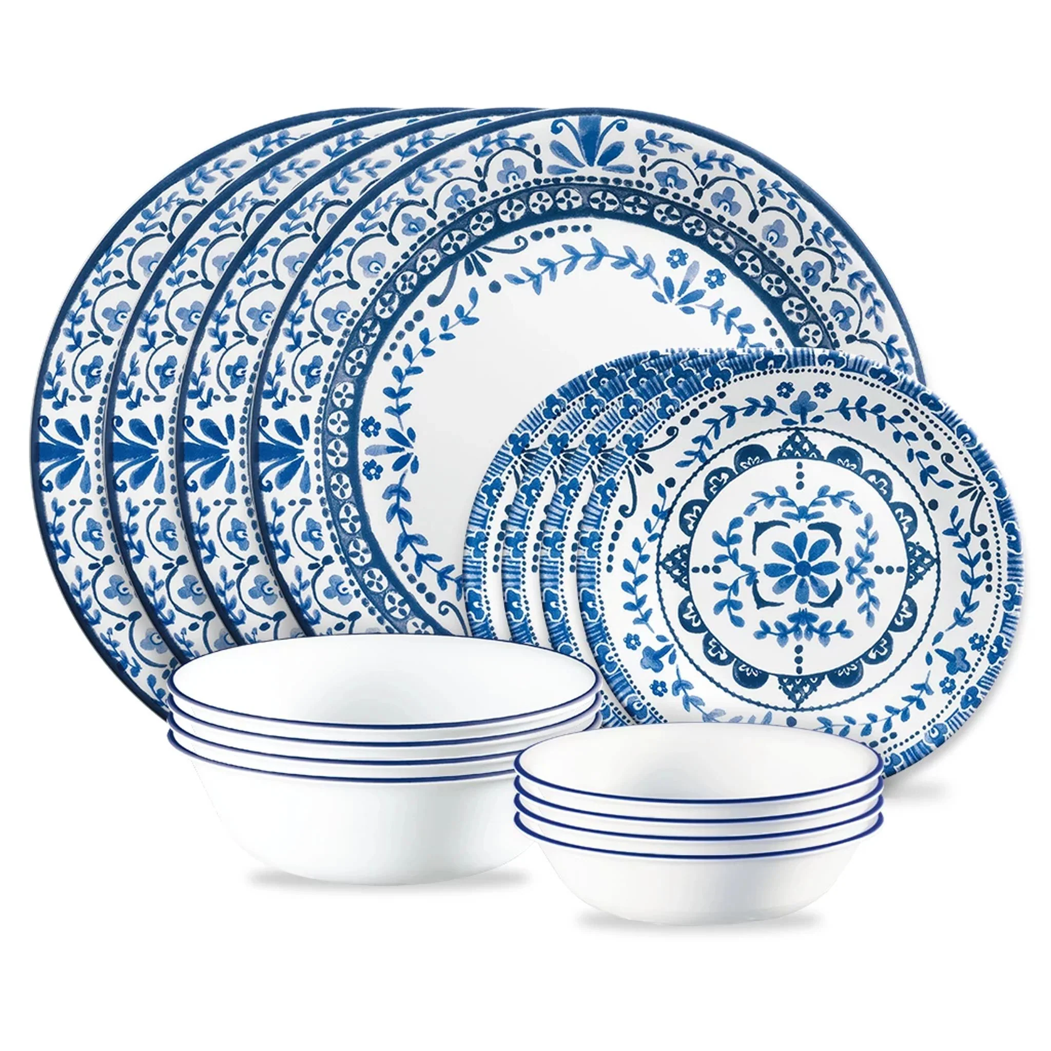 Portofino 16-piece Mugless Dinnerware Set