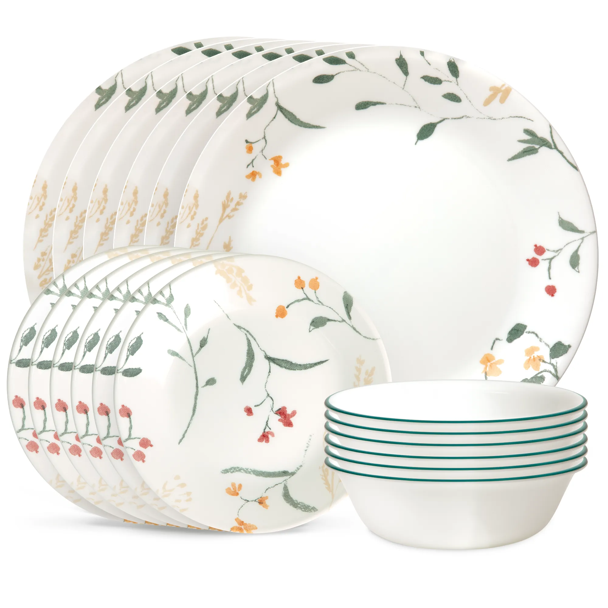 Wildflower Scatter 18-piece Dinnerware Set
