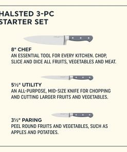 Alternative view of Chicago Cutlery® Halsted 3-piece Knife Set