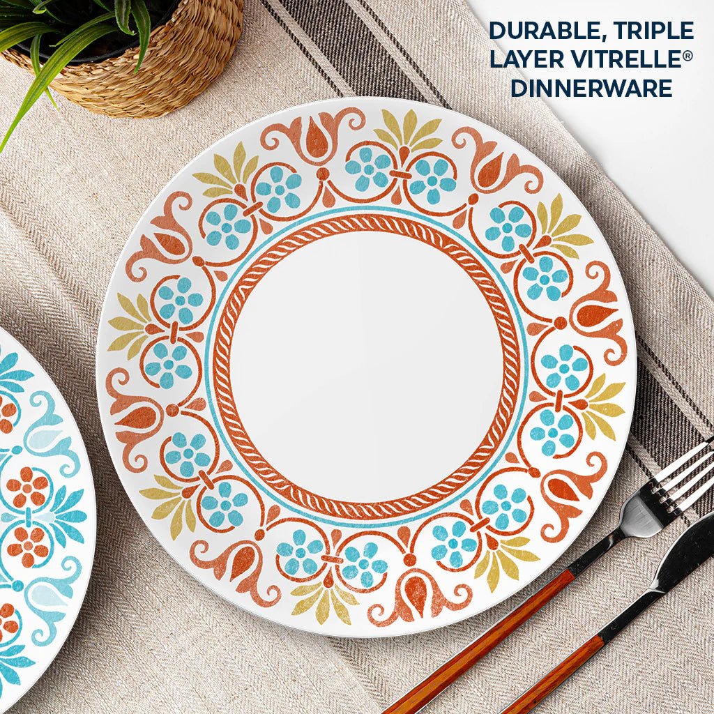 Corelle® Global Collection Terracotta Dreams 10.25” Dinner Plates, 4-pack - Image 4