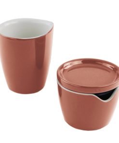 CorningWare® Red Clay Cream and Sugar Set