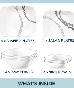 Alternative view of Corelle® Urban Arc 16-piece Dinnerware Set, Service for 4