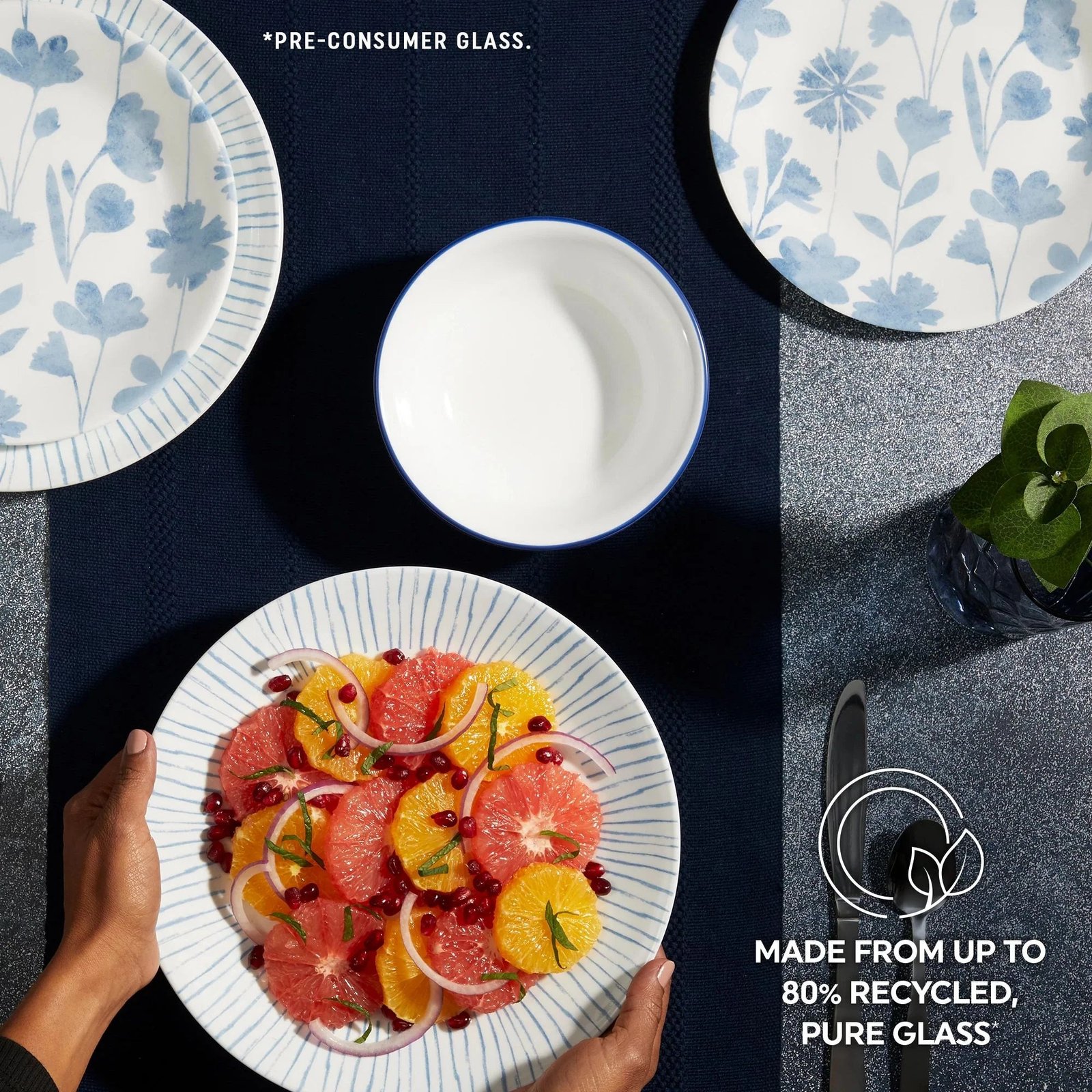 Corelle® Botanical Stripes 12-piece Dinnerware Set, Service for 4 - Image 6