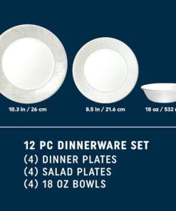 Alternative view of Corelle® Knox 12-piece Dinnerware Set, Service for 4