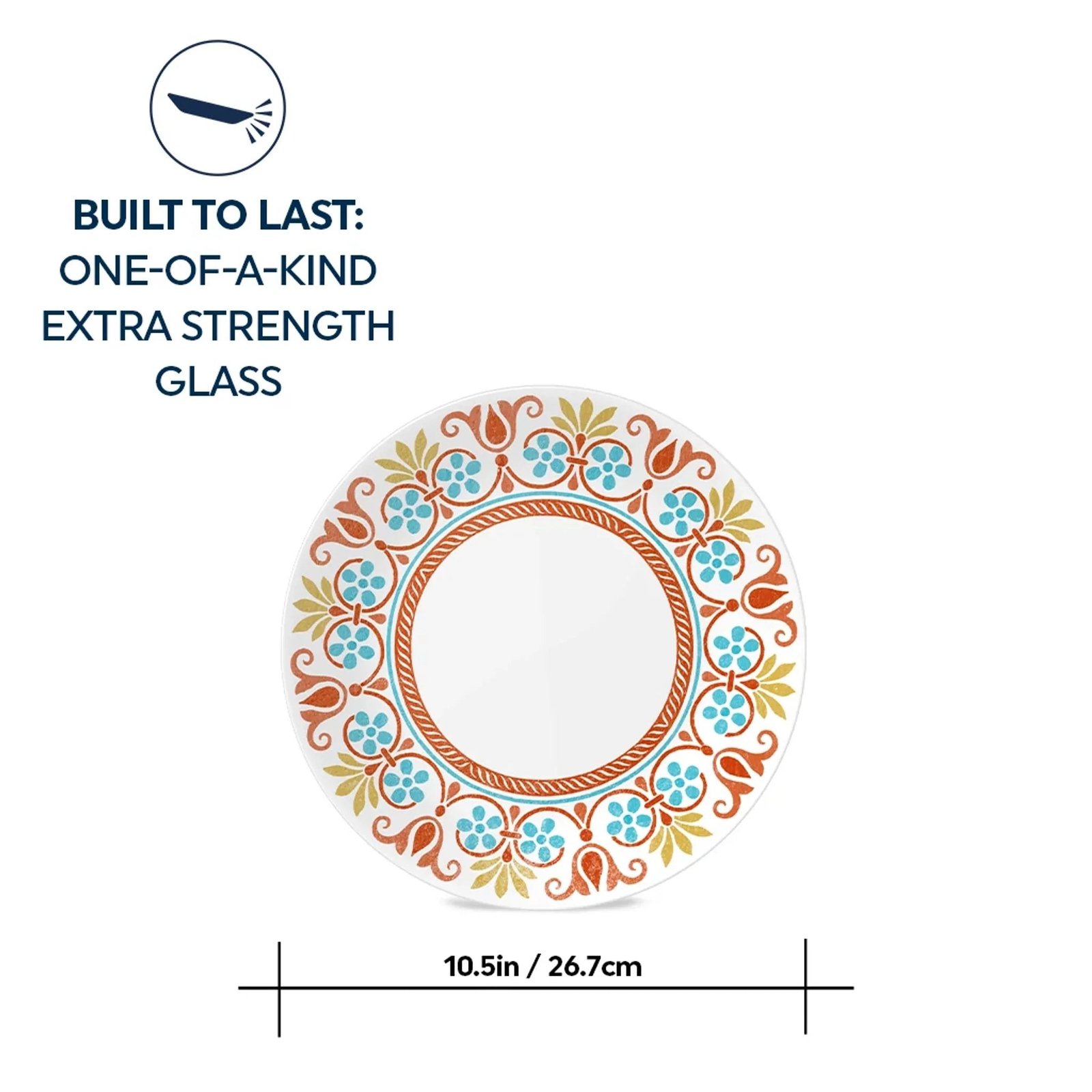 Corelle® Global Collection Terracotta Dreams 10.25” Dinner Plates, 6-pack - Image 5