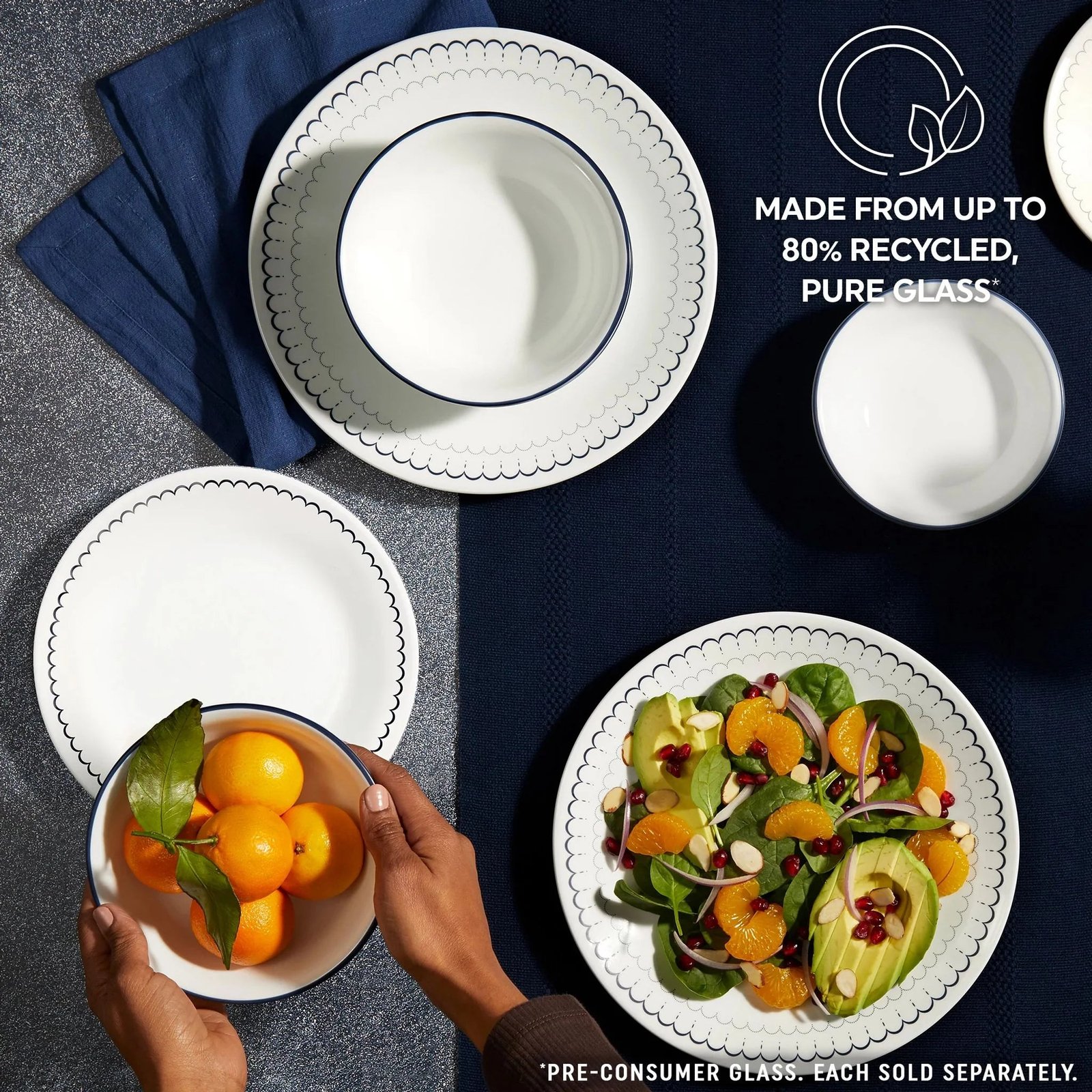 Corelle® Caspian Lace 8.5 Salad Plate - Image 6